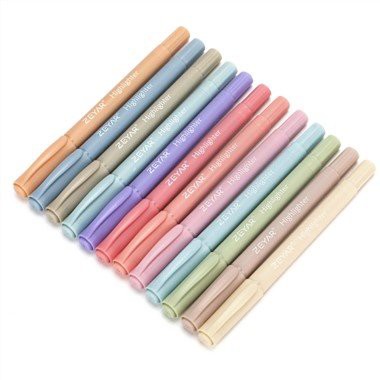 12 vintagefarver Søde highlightere med dobbeltspidser