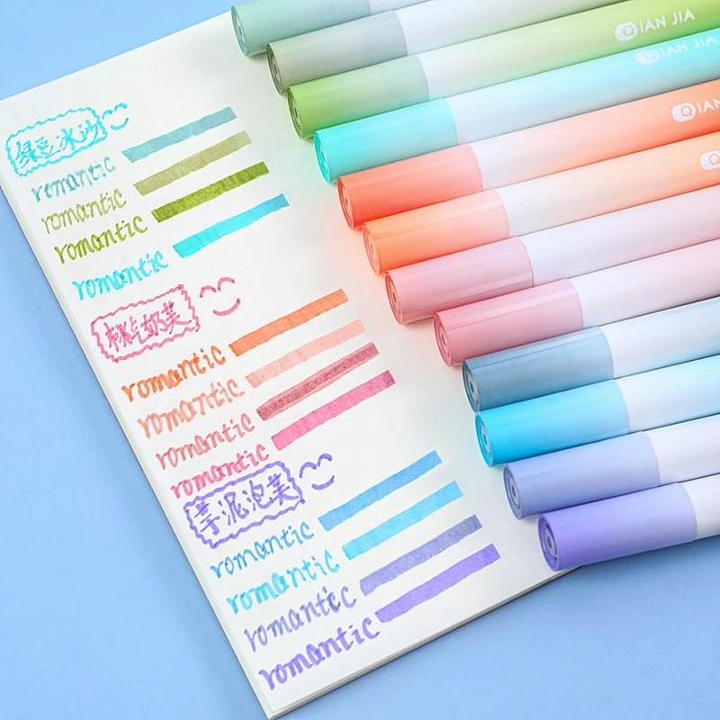 12 farver Pastel Highlighters