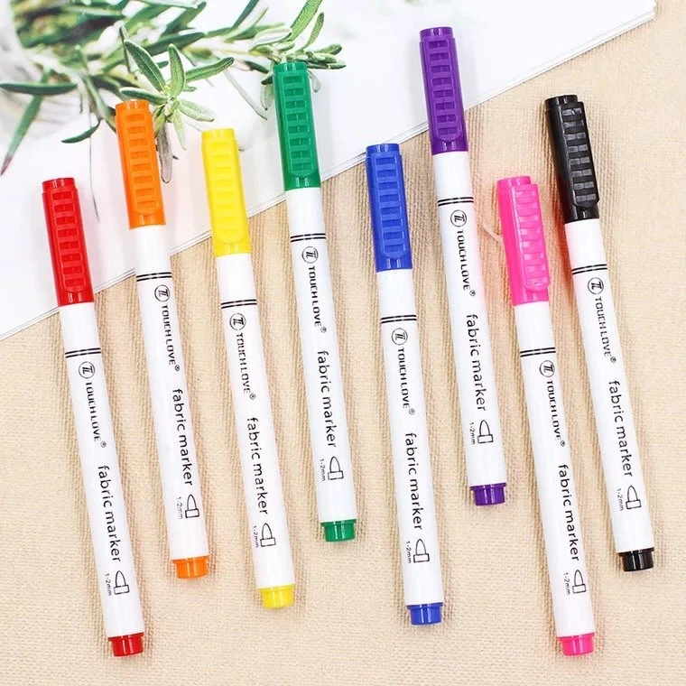 8 Farver Permanent Stof Marker