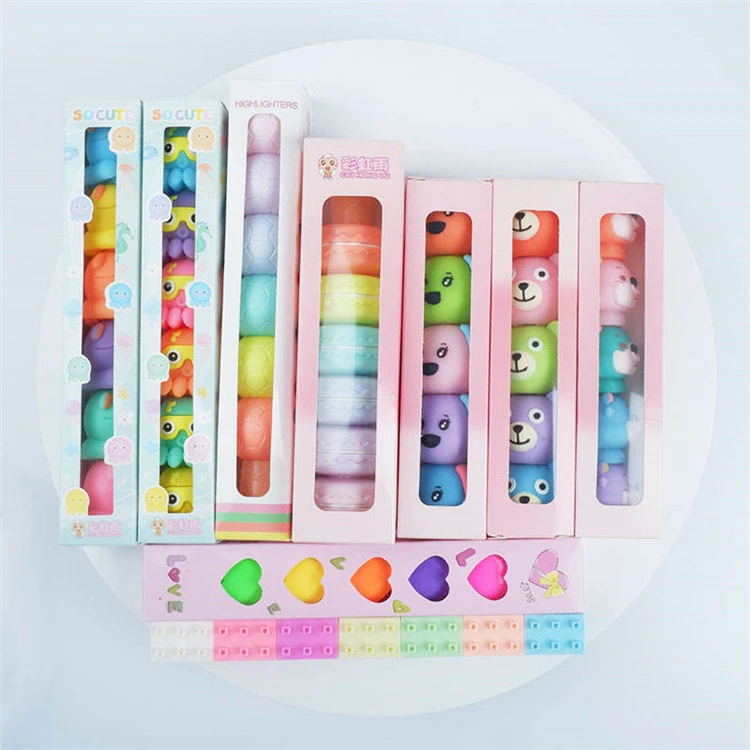 Sød farverig Marker Highlighter Pen