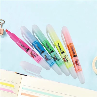 5 farver Pack Big Volume Highlighter Pen Sæt